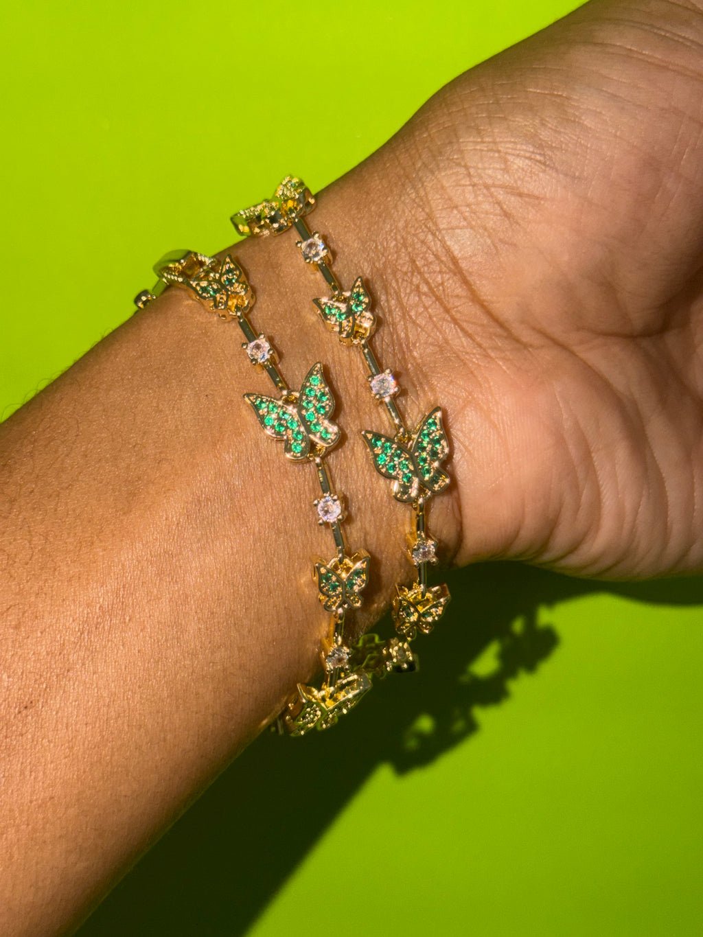EMERALD BUTTERFLY BRACELET