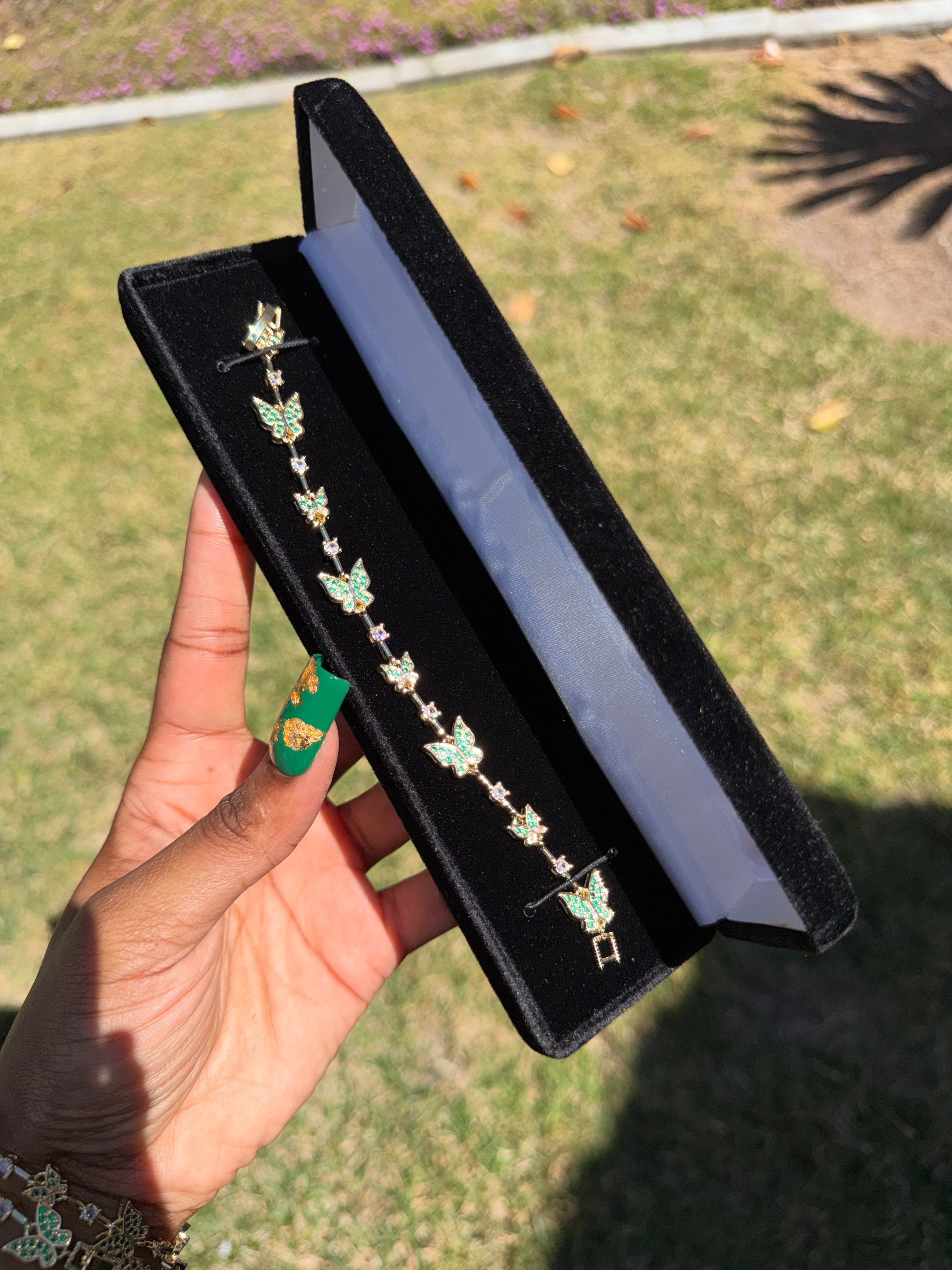 EMERALD BUTTERFLY BRACELET