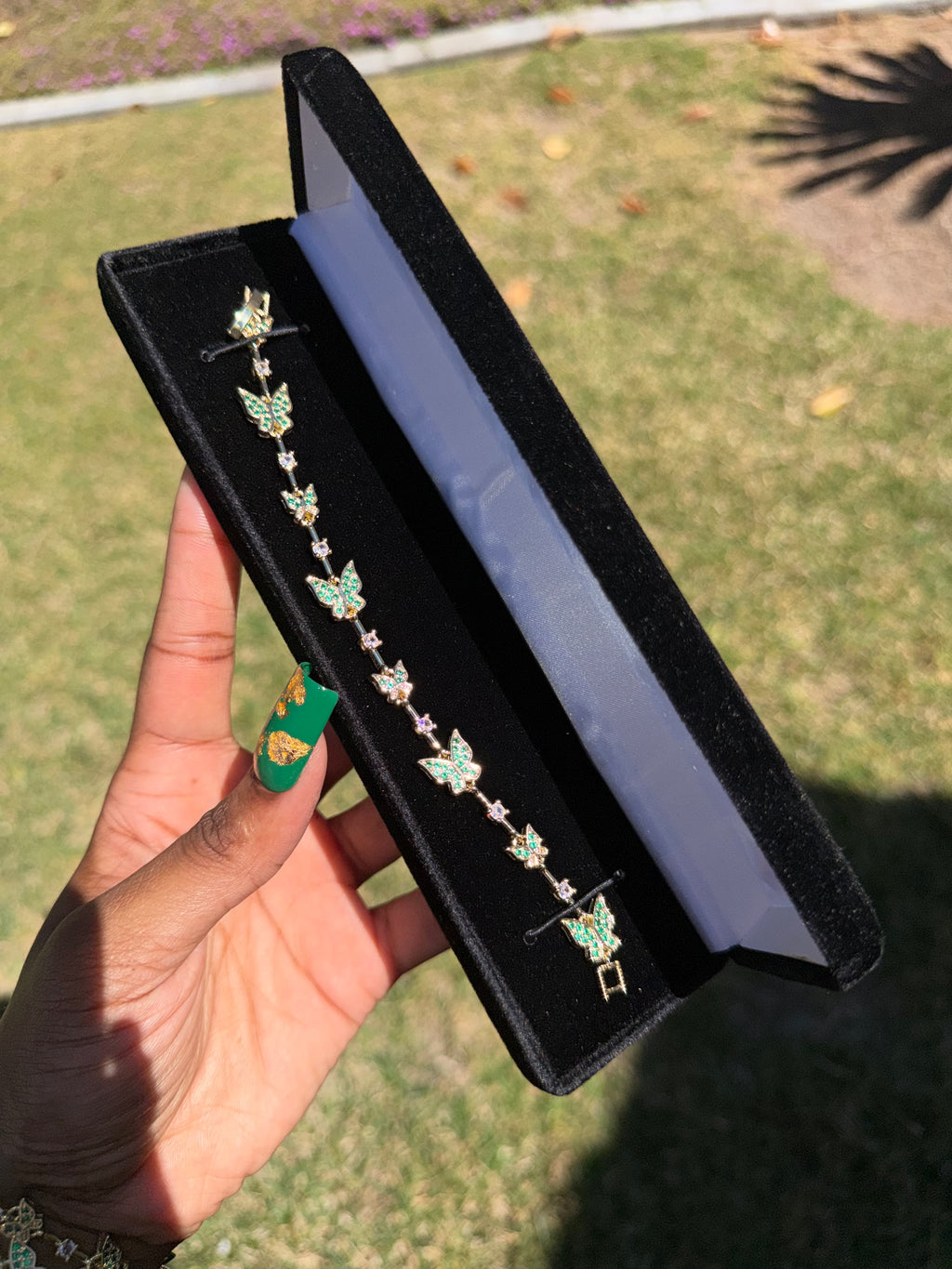 EMERALD BUTTERFLY BRACELET