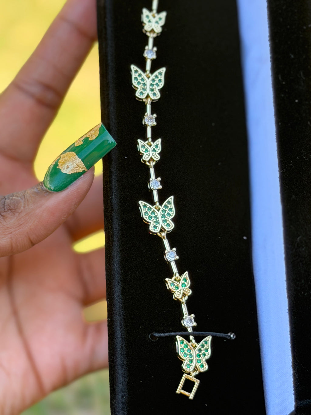 EMERALD BUTTERFLY BRACELET