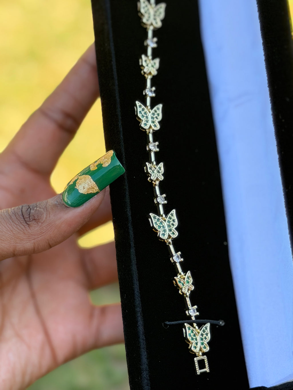 EMERALD BUTTERFLY BRACELET