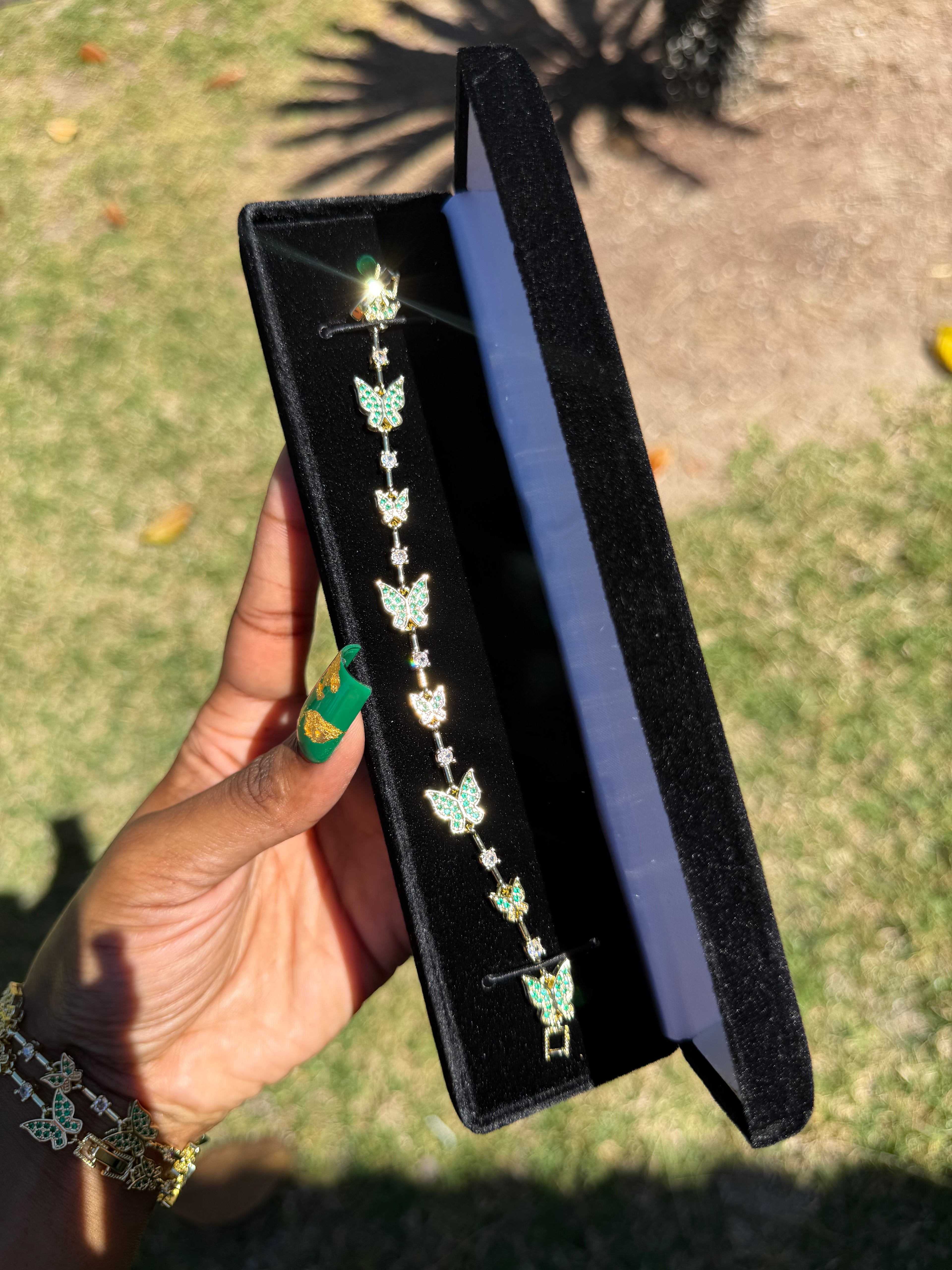 EMERALD BUTTERFLY BRACELET