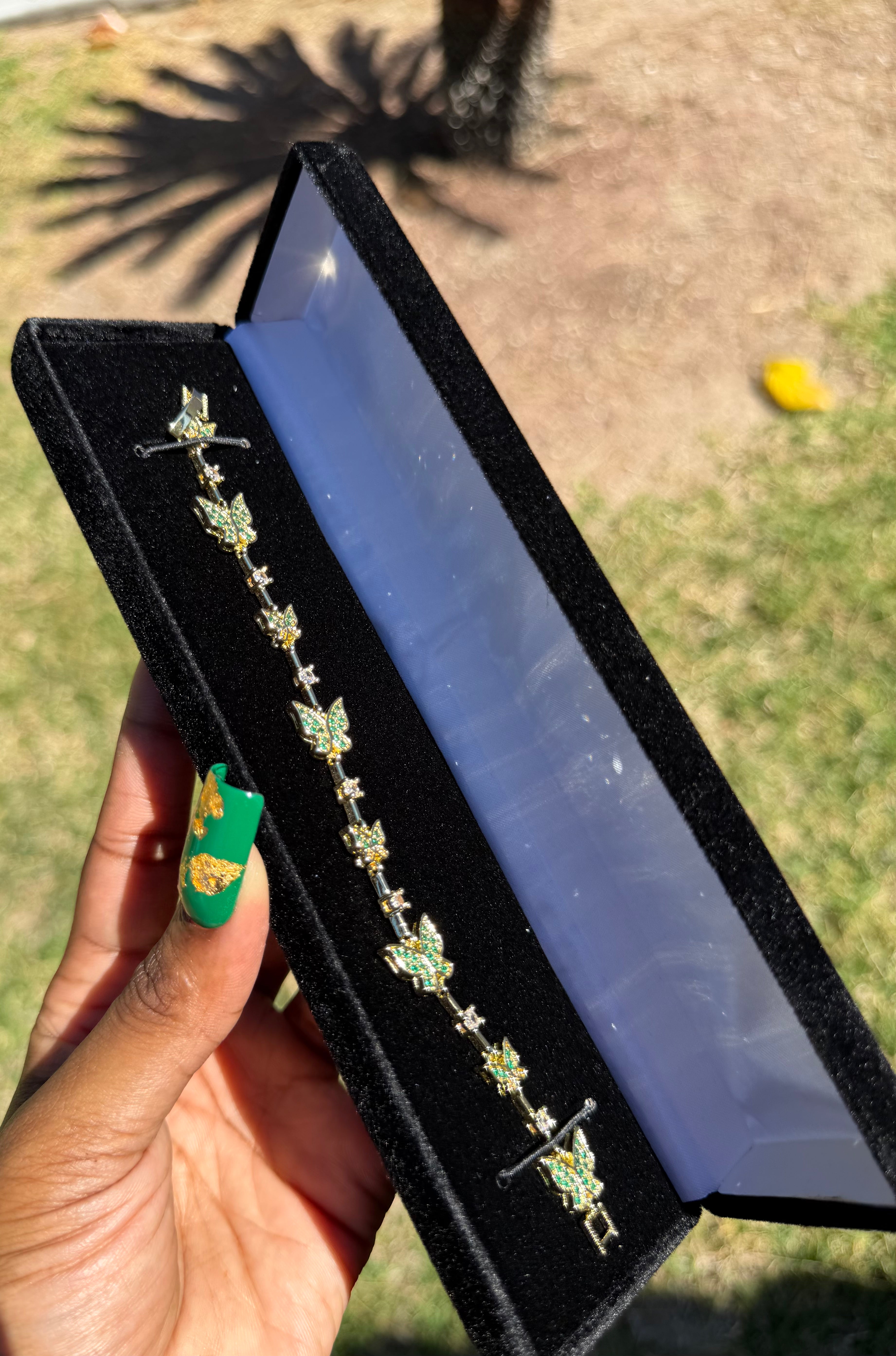 EMERALD BUTTERFLY BRACELET