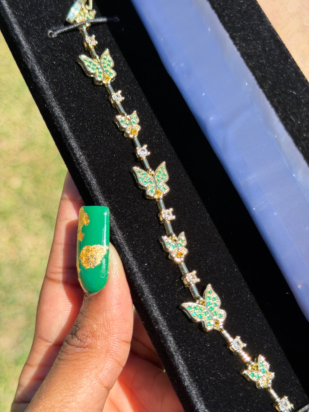 EMERALD BUTTERFLY BRACELET